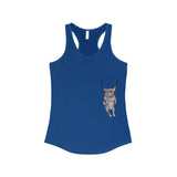 Frenchie On A Swing Women's Ideal Racerback Tank