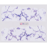 Broken Marble Theme | 12 Colors To Choose From | Nail Art Decals