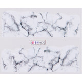 Broken Marble Theme | 12 Colors To Choose From | Nail Art Decals