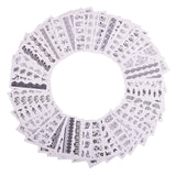 Special Set #1 - 40 Sheets Per Set | Black And White Theme Nail Art Decals